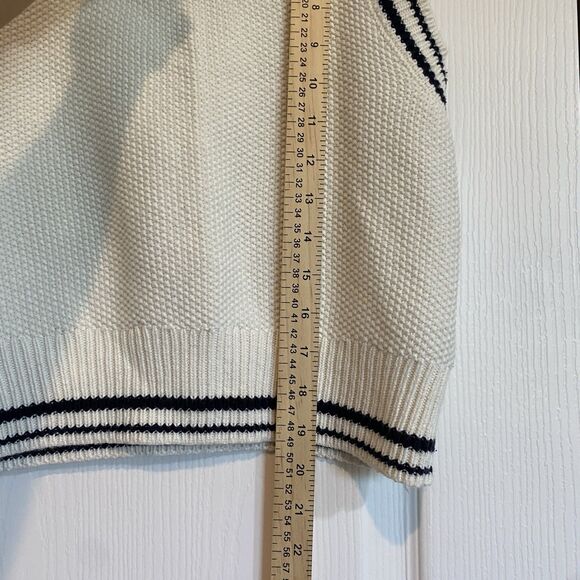 Blu Pepper Knit Sweater Vest Nautical New England Winter Womens Size L - Picture 5 of 6